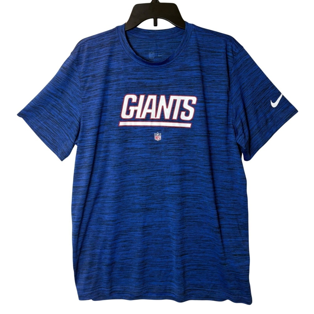 Nike NFL New York Giants Dri-FIT Performance T-Shirt Mens Large Blue
